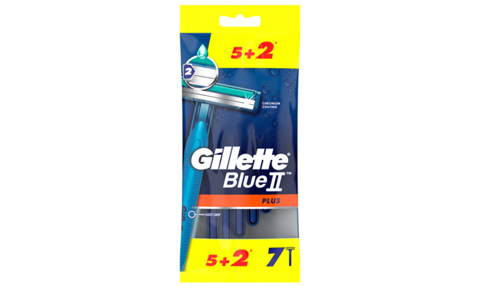 3 מארז 42 סכיני גילוח חד"פ ג'ילט Gillette Blue II - משלוח חינם