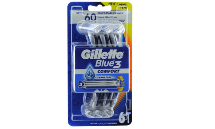 3 מארז 24 סכיני גילוח ג'ילט Gillette Blue 3 - משלוח חינם