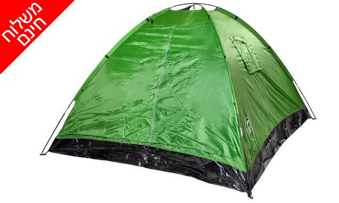 6 אוהל ל-4 אנשים ושק שינה זוגי CAMP&GO - משלוח חינם