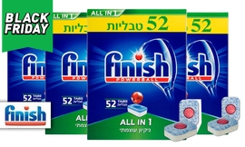 מארז 208 טבליות למדיח Finish