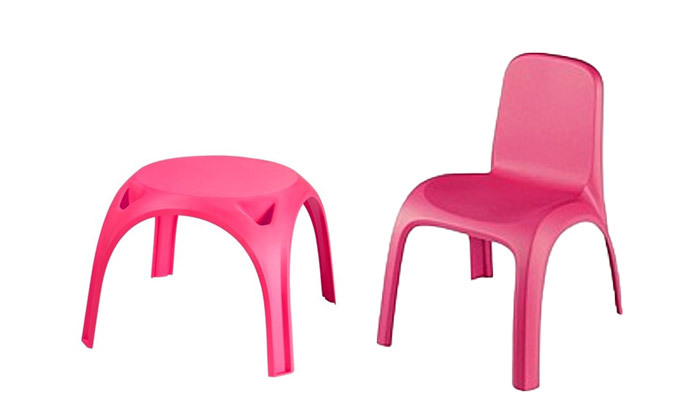 3 כתר: שולחן וזוג כיסאות לילדים, דגם גילי