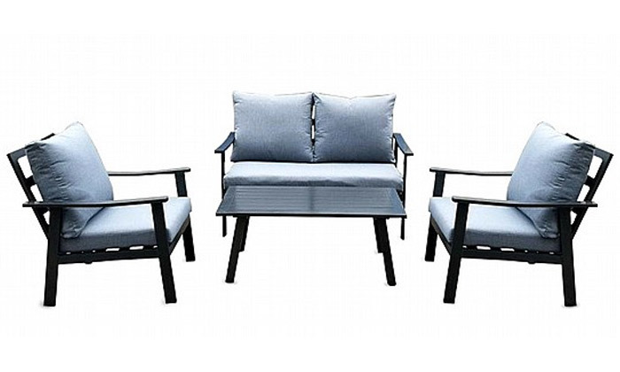 2 ריהוט גינה עם ספה דו מושבית דגם בוגוטה