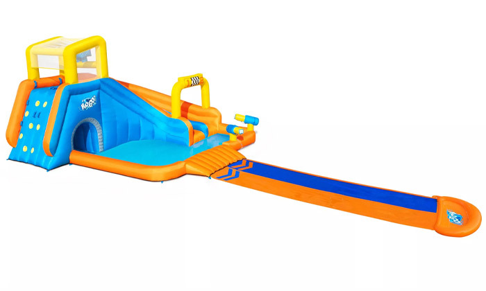 7 מתקן פארק מים מתנפח לילדים Bestway דגם Splashtona Raceway - משלוח חינם