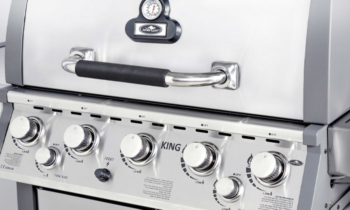 3 גריל גז 5 מבערים Australia Chef הספק 60,000 BTU דגם KING-5 - מסופק מורכב