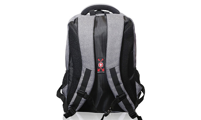 7 תיק גב למחשב Swiss עם חיבור USB מבית Camel Mountain דגם Roxi 