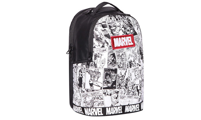 7 תיק גב Marvel Comics: תיק בית ספר ובקבוק במשלוח חינם