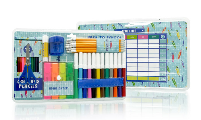 3 קל גב X Bag Trolley Pencils : תיק טרולי לבית הספר וערכת כלי כתיבה במשלוח חינם