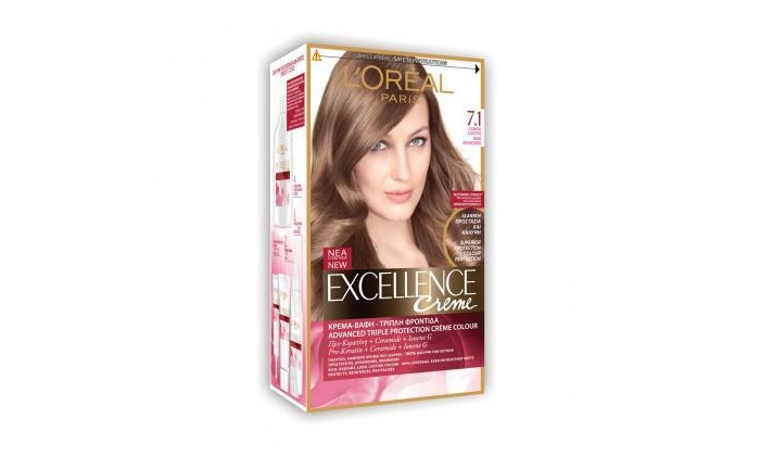 19 3 יחידות צבע לשיער L'OREAL Excellence Creme - גוונים לבחירה