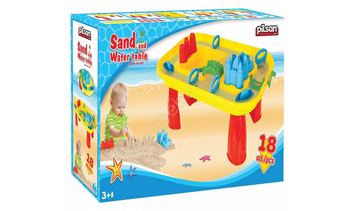 3 שולחן פעילות לילדים עם חול ומים - משלוח חינם
