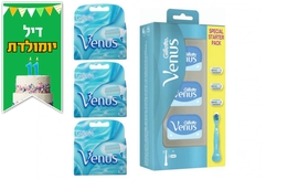 ג'ילט Venus - ידית ו-15 סכינים