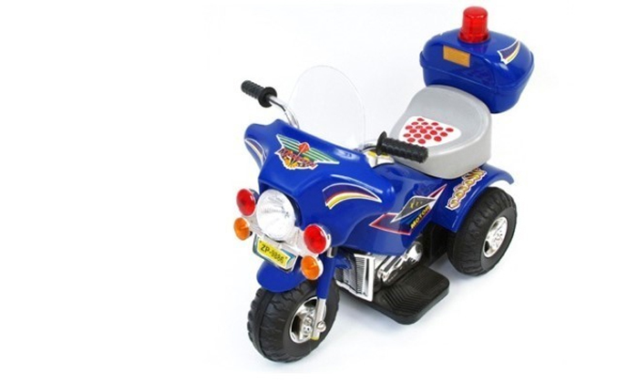 4 אופנוע ממונע לילדים 6V דגם פוליס