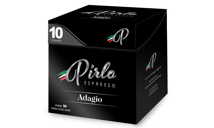 6 400 קפסולות קפה כשרות Pirlo Espresso במבחר טעמים