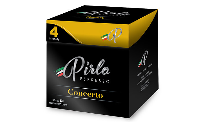 3 400 קפסולות קפה כשרות Pirlo Espresso במבחר טעמים