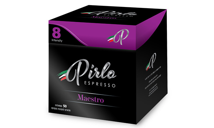 5 400 קפסולות קפה כשרות Pirlo Espresso במבחר טעמים