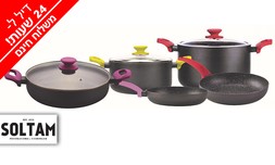 מארז 8 חלקים של סירים ומחבתות