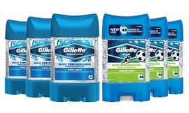 6 יח' דאודורנט GILLETTE לגבר