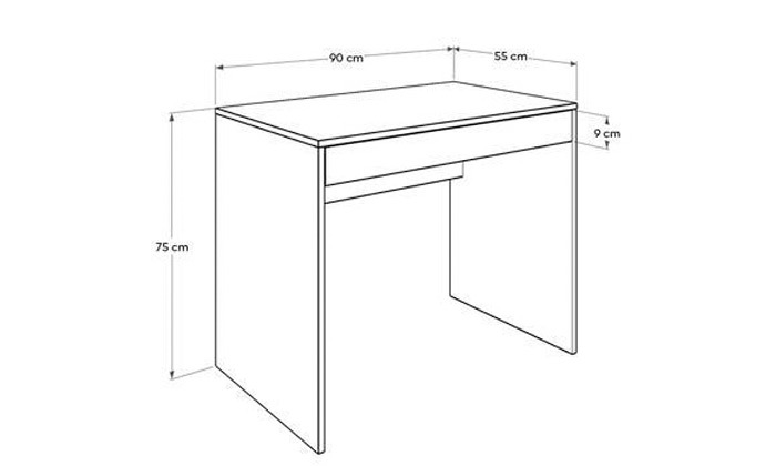 5 שולחן מחשב עם מגירה דגם לימור