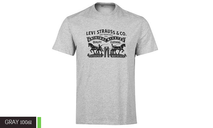 7 חולצת גברים 100% כותנה, ליוויס LEVIS 