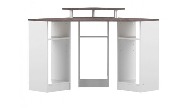 4 שולחן עבודה פינתי עם תאי איחסון