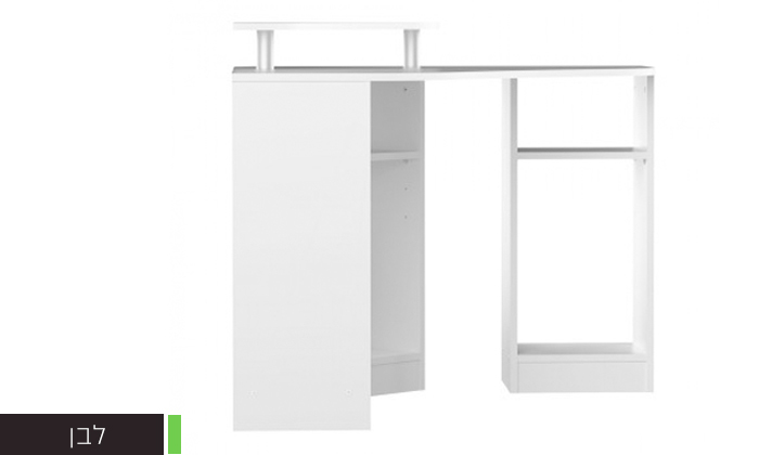 5 שולחן עבודה פינתי עם תאי איחסון