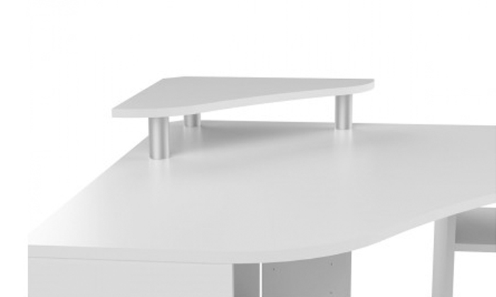 6 שולחן עבודה פינתי עם תאי איחסון