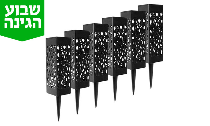 4 מארז 6 דוקרני תאורה סולאריים מעוצבים MiniMaxx