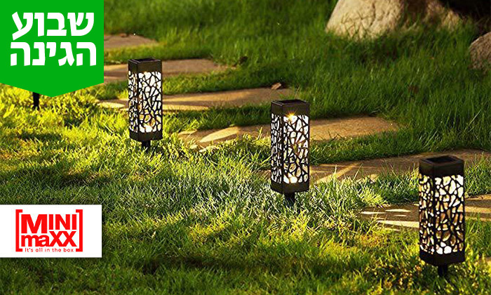 2 מארז 6 דוקרני תאורה סולאריים מעוצבים MiniMaxx