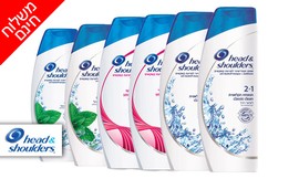 6 בקבוקי שמפו Head & Shoulders