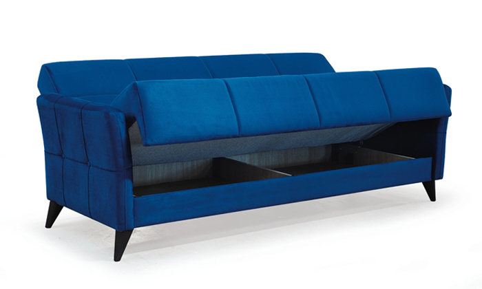 3 ספה תלת מושבית הנפתחת למיטה Or Design דגם קאני, כולל זוג כריות נוי