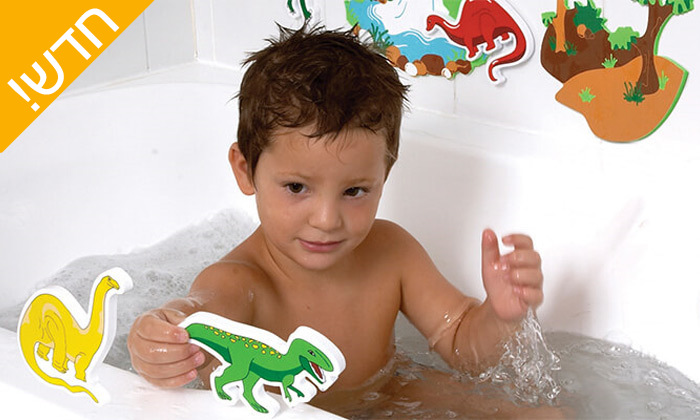 5 משחקי אמבטיה לילדים Edushape: צבעים לאמבטיה ומשחקי חיות