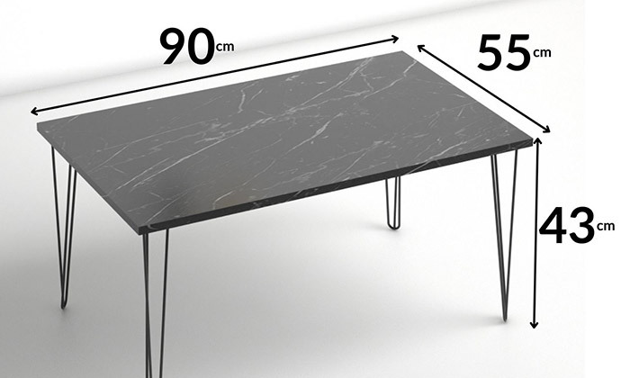 5 שולחן סלון מלבני רבדים דגם שני