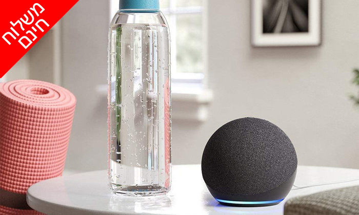 2 ​רמקול חכם (2020) Echo Dot 4nd Generation כולל עוזרת קולית Alexa Amazon - משלוח חינם