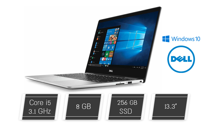 מחשב נייד Dell עם מסך 13.3 אינץ' - משלוח חינם