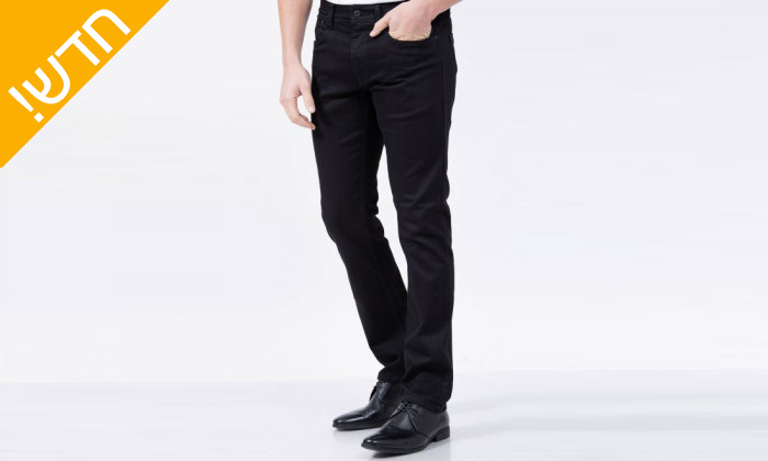 4 מכנסי ג'ינס slim נאוטיקה לגברים NAUTICA בצבע שחור