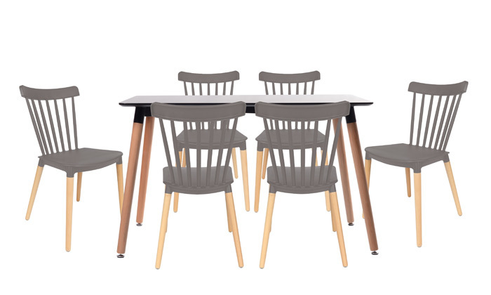 14 פינת אוכל הכוללת שולחן דגם לרנקה ו-4 כיסאות דגם פררה
