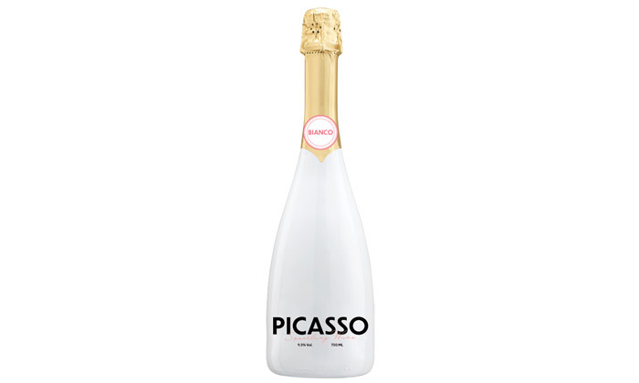 4 מארז 3 בקבוקי יין מבעבע למברוסקו PICASSO בנפח 750 מ"ל באיסוף מרשת 'בנא משקאות'