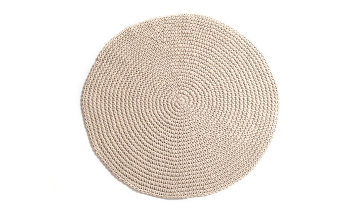 4 שטיח מקרמה עבודת יד 100% כותנה דגם ניתאי