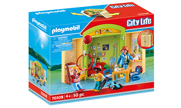 4 פליימוביל playmobil: קופסת משחק 'גן ילדים' - 50 חלקים
