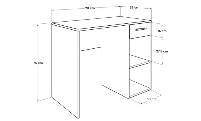 4 שולחן מחשב דגם אופק 