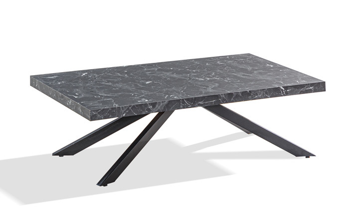 3 שולחן סלון LEONARDO דגם טריפל שחור