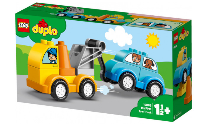 לגו LEGO: משאית גרירה ונגרר