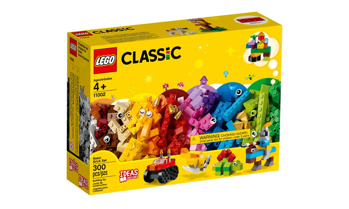 4 לגו LEGO: קוביות לגו צבעוניות 
