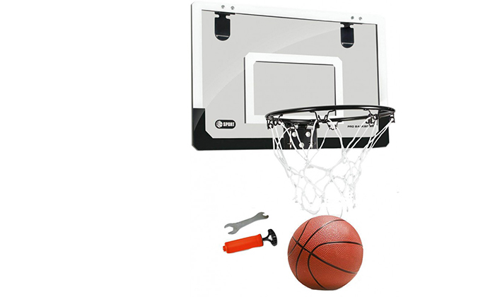 3 ערכת לוח כדורסל ביתית לתלייה כולל כדור - משלוח חינם