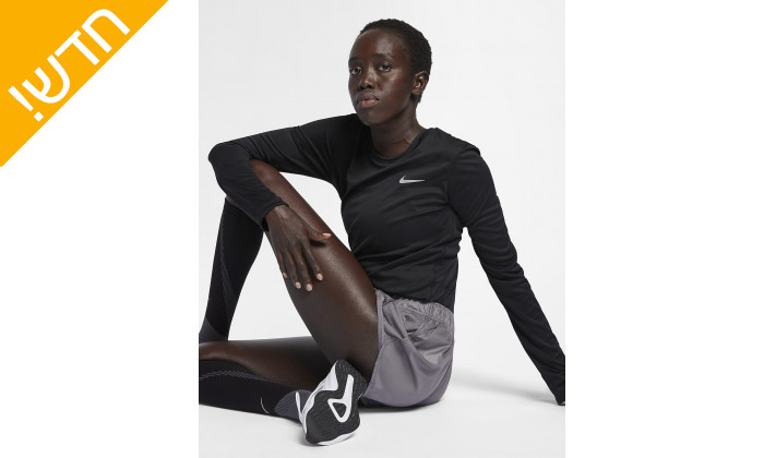 5 חולצת ספורט עם שרוול ארוך לנשים נייקי Nike