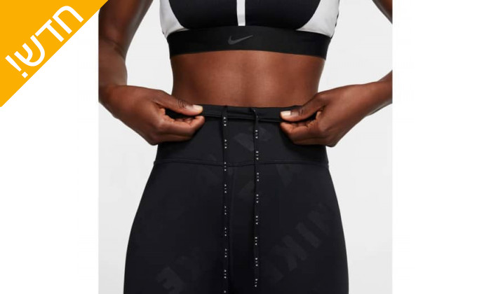 6 מכנסי טייץ בצבע שחור לנשים נייקי Nike