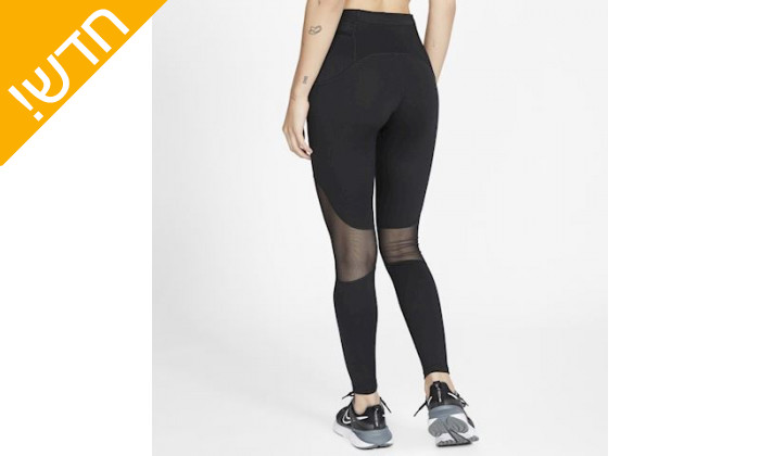 3 מכנסי טייץ לנשים נייקי Nike בצבע שחור