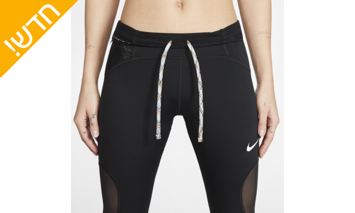 4 מכנסי טייץ לנשים נייקי Nike בצבע שחור