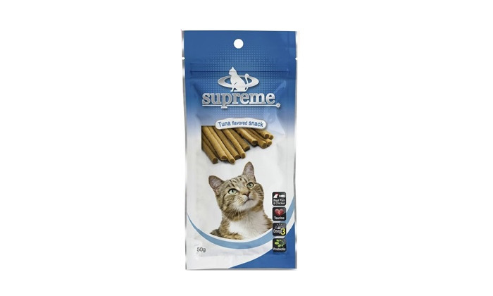 4 מארז 12 חבילות חטיפים לחתולים סופרים Supreme