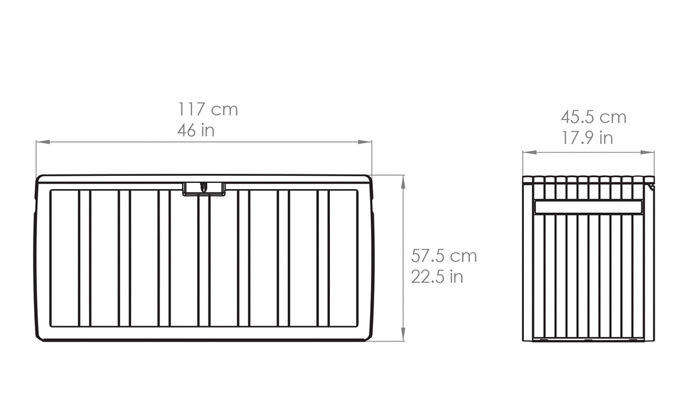 4 ארגז אחסון לגינה RAM