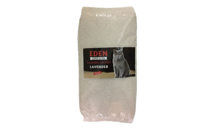 3 5 שקי חול חתולים מתגבש (סה"כ 90 ליטר) EDEN בניחוח לוונדר